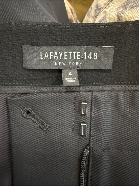 Lafayette 148 New York Pants - Lafayette 148 New York Black Straight-Leg Dress Pants #3092